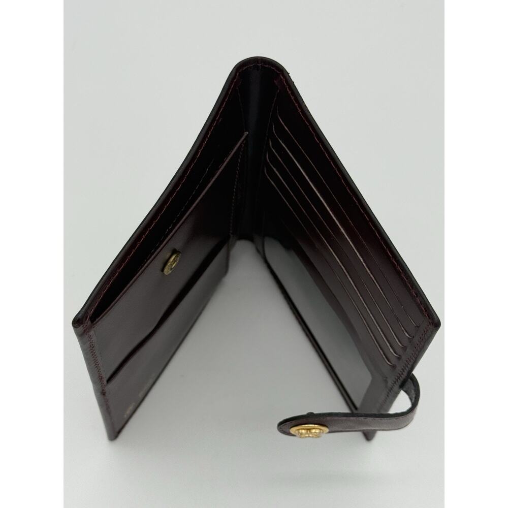 BOSCA Burgundy Calfskin Leather Travel Wallet Passport Baggage Organizer - Picture 12 of 12